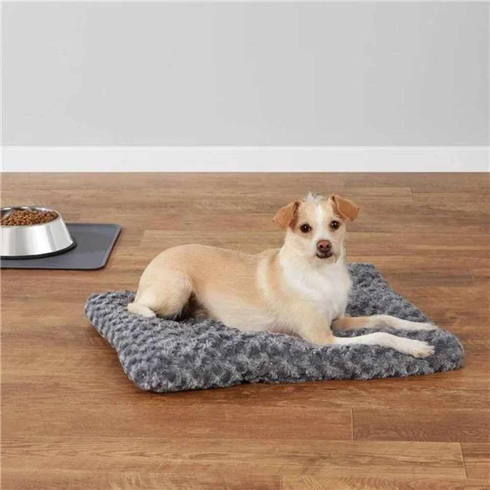 Dog Bed for Small Dogs, Soft Plush Pet Crate Bed Rose 24 x 18 x 2.8 inches